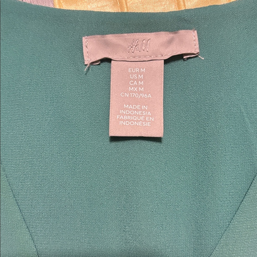 H&M Teal Long Sleeve Dress - Picture 4 of 5